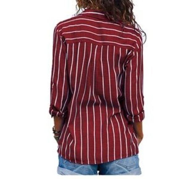 New Striped Long Sleeve Shirt - Picture 6 of 7